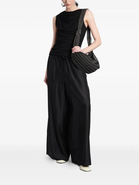 ENTIRE STUDIOS drawstring wide-leg palazzo trousers - Black - zdjęcie produktu nr 2