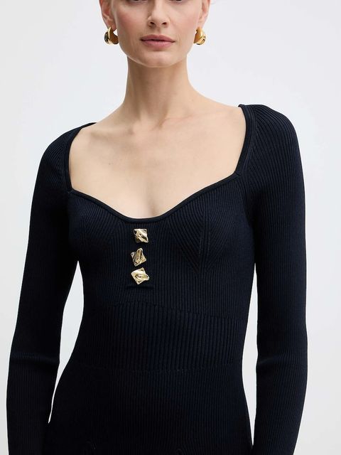 Fracomina sukienka kolor granatowy mini rozkloszowana FS25WD5004K41601