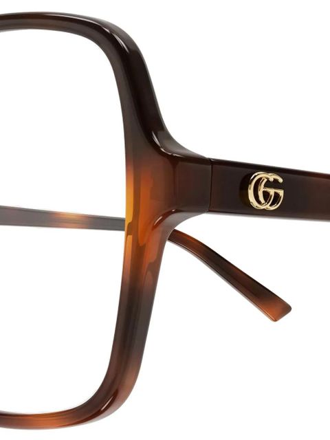 Gucci Eyewear square-frame glasses - Brown