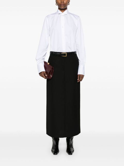 TOTEME low-waist straight maxi skirt - Black - zdjęcie produktu nr 2