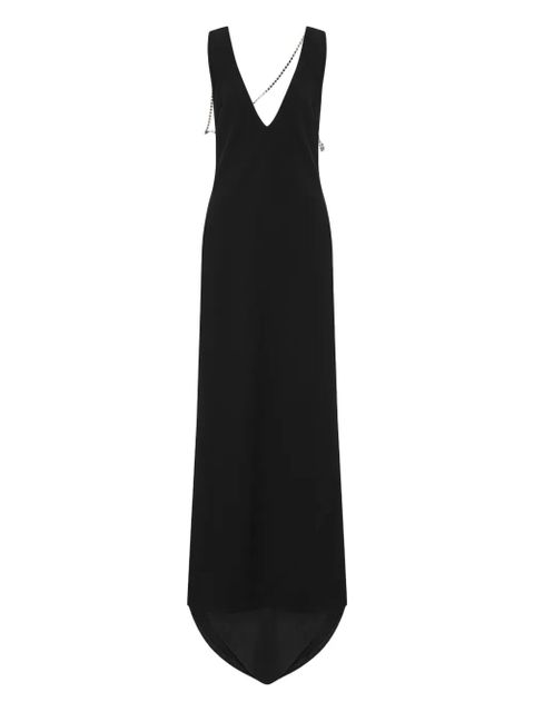 Moschino chain-detail maxi dress - Black - zdjęcie produktu nr 1