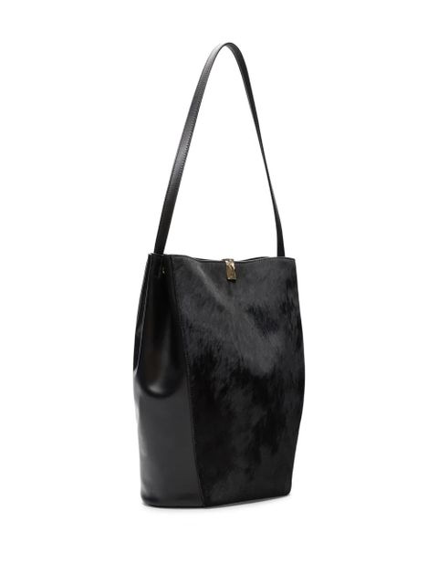 LouLou de Saison Odile pony-effect bucket bag - Black