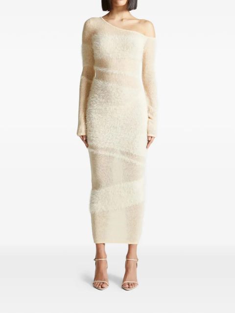 Manière De Voir knitted maxi dress - Neutrals