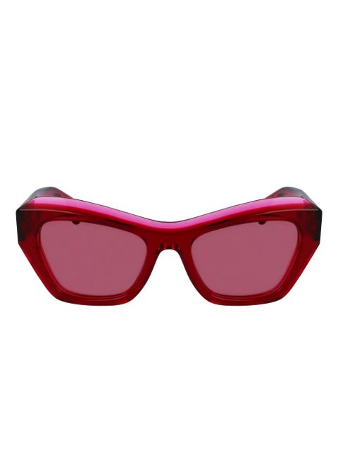 Lanvin geometric-frame sunglasses - Red - zdjęcie produktu nr 2