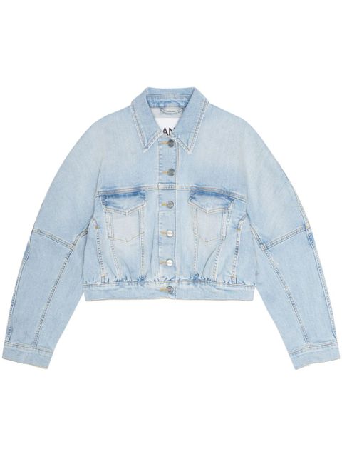 GANNI cropped denim jacket - Blue - zdjęcie produktu nr 2