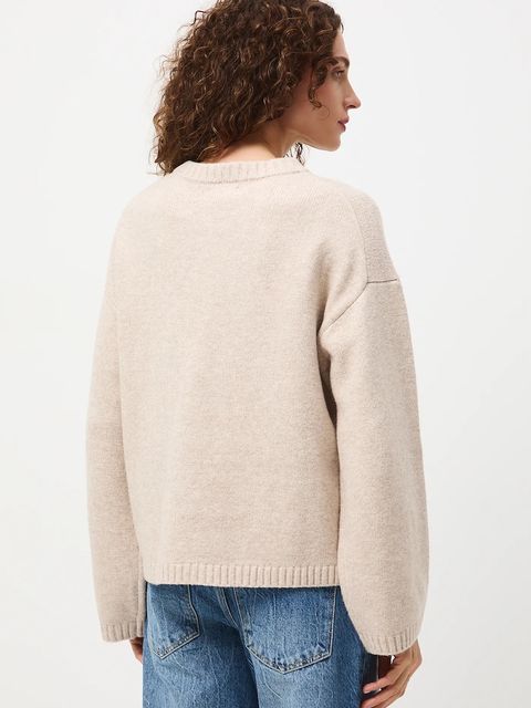 Medicine sweter damski kolor beżowy ciepły