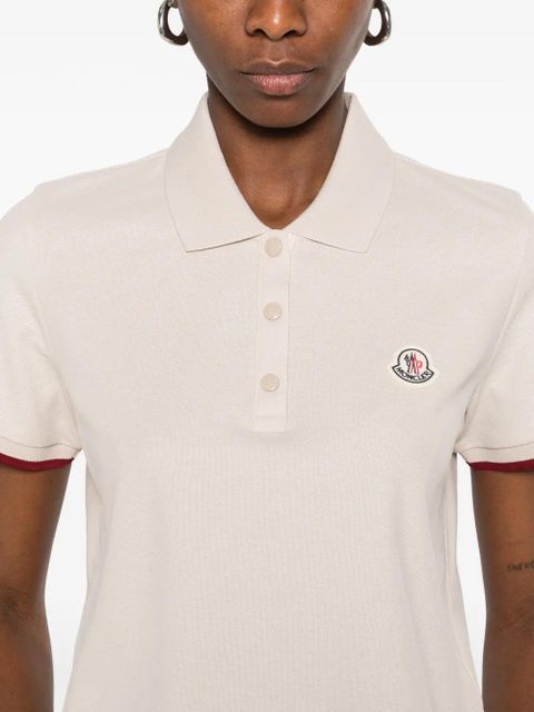 Moncler short-sleeve polo shirt - Neutrals