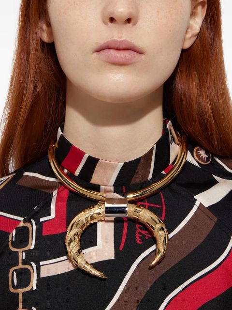 PUCCI horn-textured necklace - Gold - zdjęcie produktu nr 2