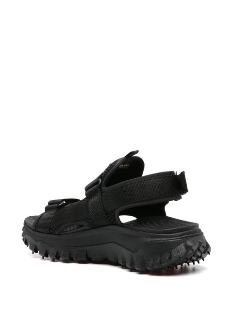 Moncler Vela logo-patch sandals - Black