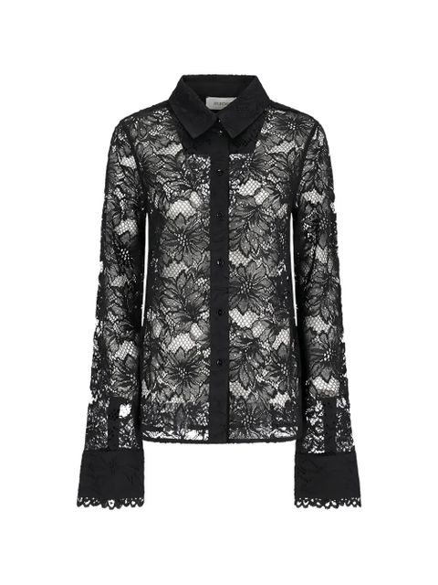 Sportmax floral-lace shirt - Black - zdjęcie produktu nr 1
