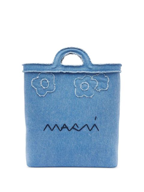 Marni denim tote bag - Blue - zdjęcie produktu nr 1