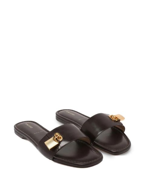 TOM FORD padlock-detail sandals - Brown
