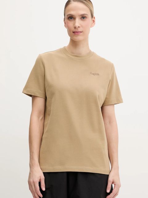 Haglöfs t-shirt damski kolor beżowy 607665 - zdjęcie produktu nr 1