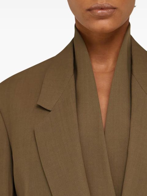 Ferragamo single-breasted blazer - Brown