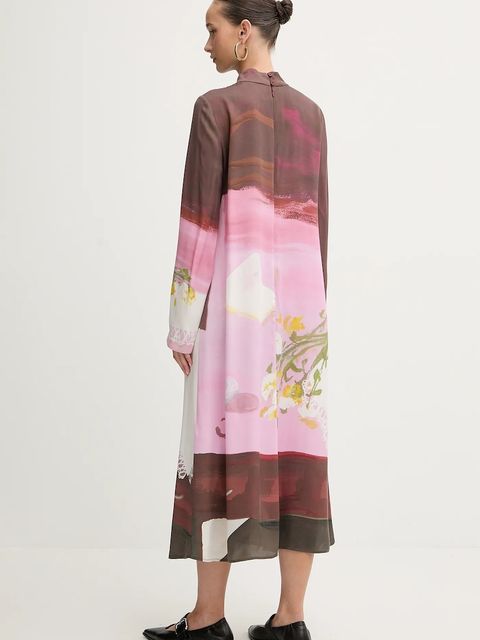 Stine Goya sukienka kolor różowy midi prosta SG-PS26-D017-2263P