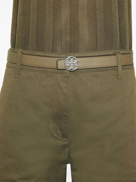 Tory Burch reversible logo-plaque belt - Brown