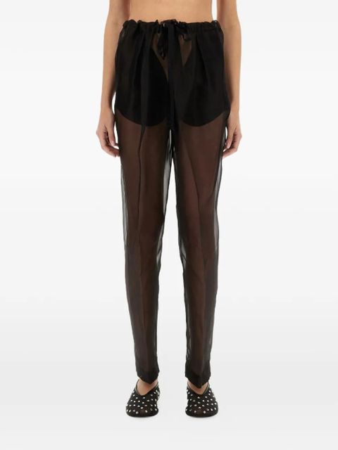 KHAITE sheer drawstring trousers - Black - zdjęcie produktu nr 1