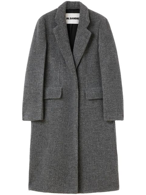 Jil Sander notched-lapel tailored coat - Grey - zdjęcie produktu nr 1
