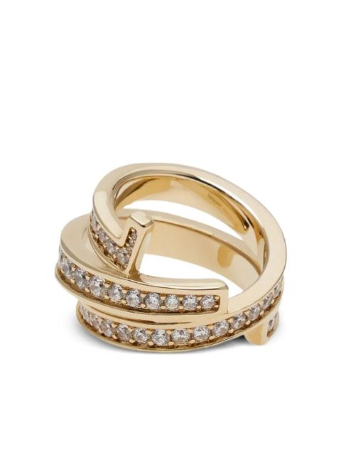 Ferragamo Gancini triple-band ring - Gold - zdjęcie produktu nr 1