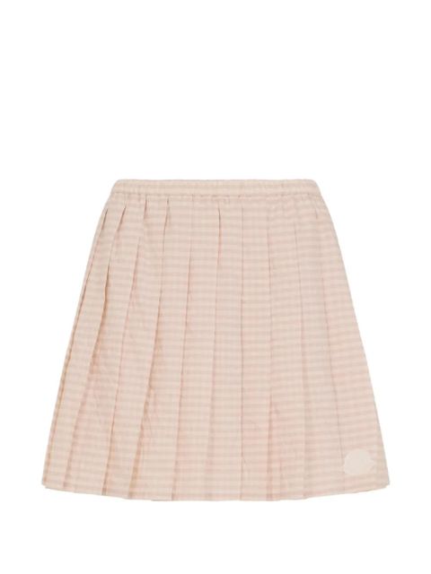 Moncler gingham pleated skirt - Pink - zdjęcie produktu nr 1