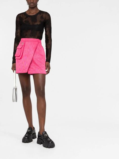 GCDS semi-sheer lace top - Black - zdjęcie produktu nr 2