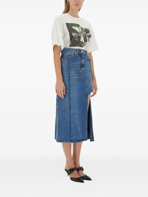 Alexander McQueen Photographic Orchid T-shirt - White - zdjęcie produktu nr 2