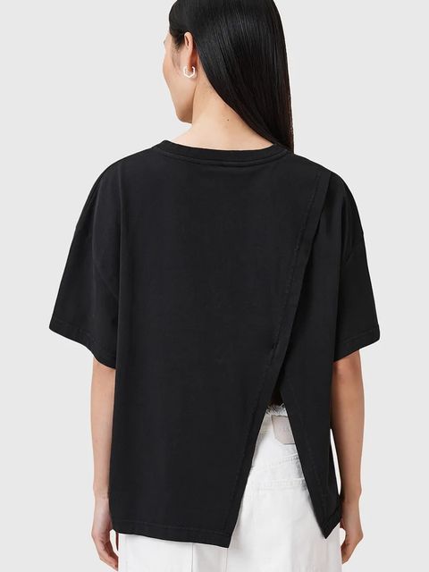 AllSaints t-shirt bawełniany AVRI damski kolor czarny W095JC