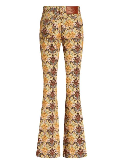 ETRO graphic-print flared jeans - Multicolour - zdjęcie produktu nr 2