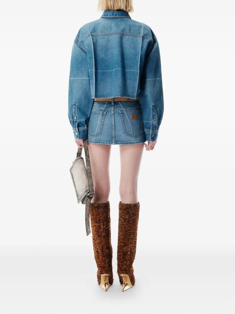 Alexander Wang faded-fold-line shirt - Blue