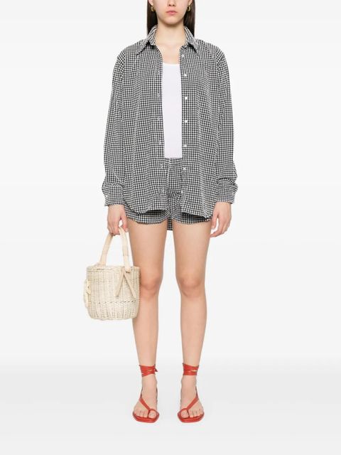 Hunza G chequered shirt - Black