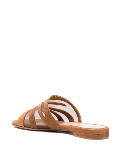Gianvito Rossi slip-on flat sandals - Brown