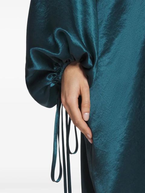 Lanvin satin-finish midi dress - Blue