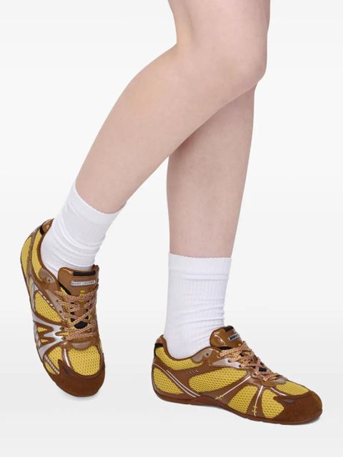 Marc Jacobs The 72 Spring mesh-panelled leather sneakers - Brown