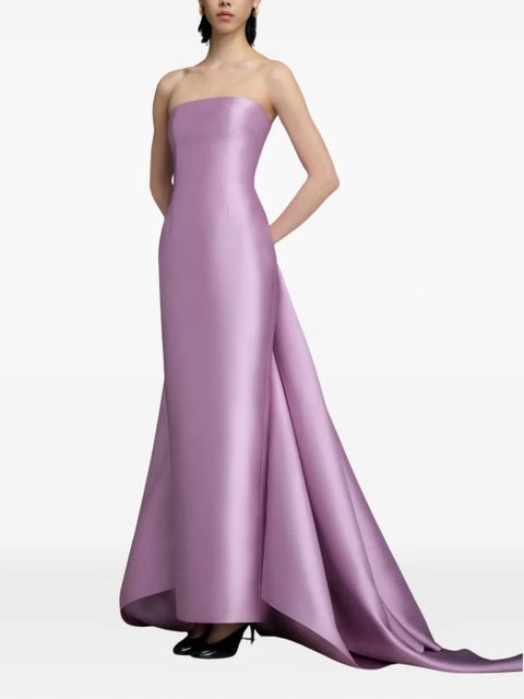 Solace London Imani strapless train maxi dress - Purple