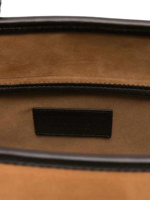 Hereu Forna braided handle shoulder bag - Brown