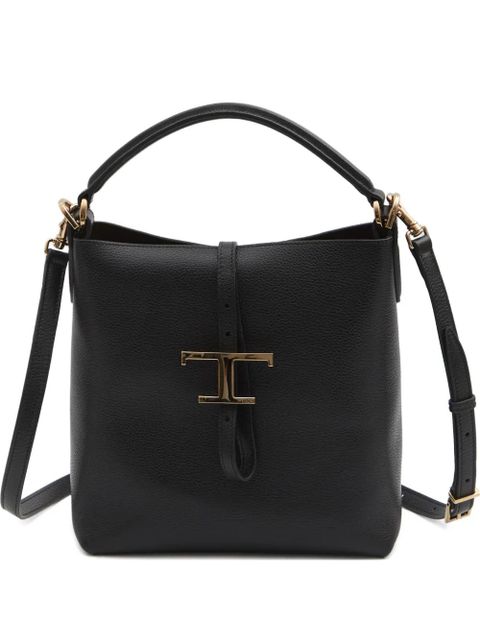 Tod's mini T Timeless bucket bag - Black - zdjęcie produktu nr 1