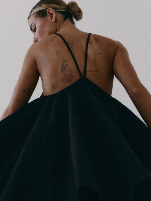 MUUV. sukienka bawełniana PLAINS