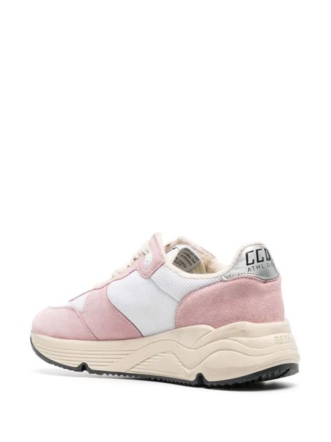 Golden Goose Running-Sole suede sneakers - Pink
