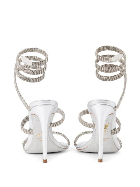René Caovilla 105mm Cleo sandals - Silver