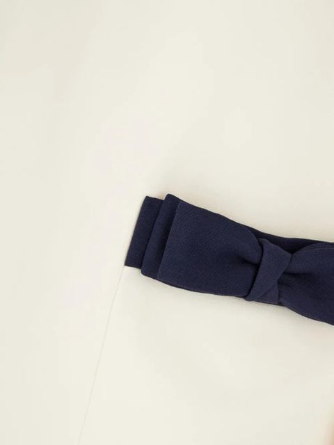 Valentino Garavani bow-detail short-sleeve mini dress - White