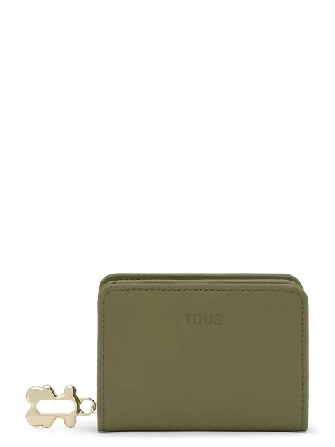 Tous portfel skórzany FOLD damski kolor zielony 2002306039 - zdjęcie produktu nr 1