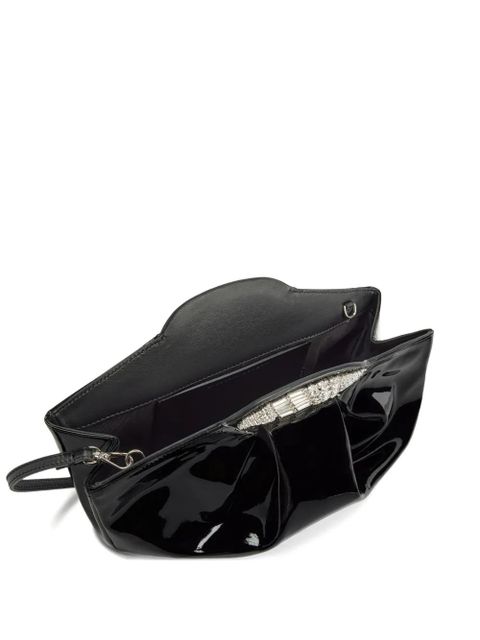 Giuseppe Zanotti GZ DUMPLING goatskin clutch bag - Black