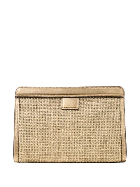Jimmy Choo Avenue London logo clutch bag - Neutrals - zdjęcie produktu nr 2