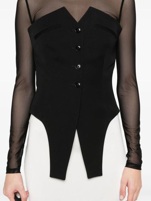 Alexander Wang deconstructed top - Black