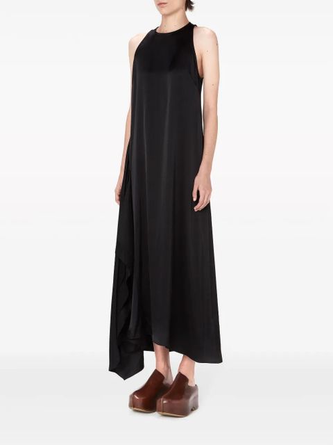 JW Anderson sleeveless draped midi dress - Black