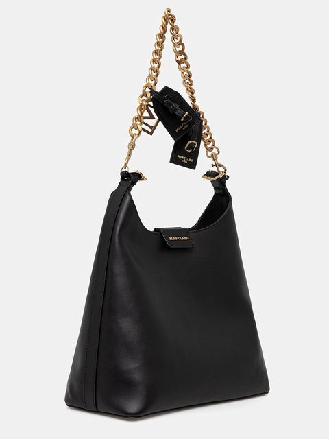 Marciano by Guess torebka skórzana kolor czarny 5YGZ05 7330A