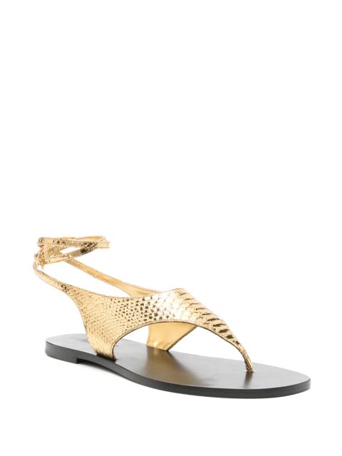 Paris Texas Amalfi leather sandals - Gold