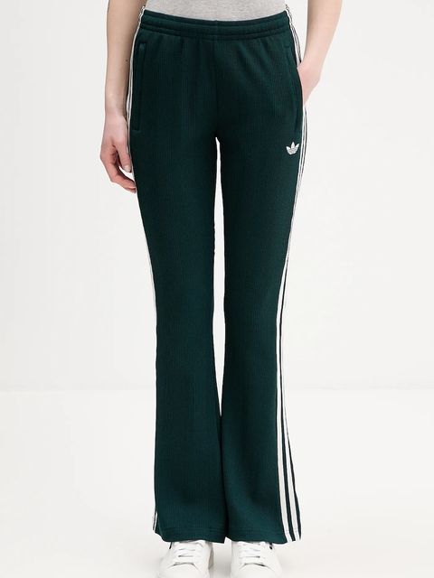 adidas Originals spodnie dresowe Waffle damskie kolor zielony z aplikacją KS7794 - zdjęcie produktu nr 1