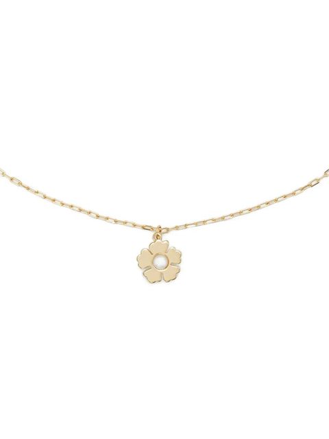 Tory Burch flower-pendant necklace - Gold - zdjęcie produktu nr 2