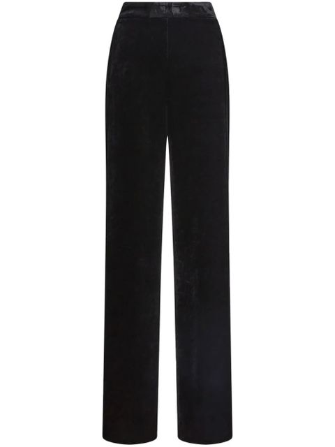ETRO velvet straight-leg trousers - Black - zdjęcie produktu nr 1